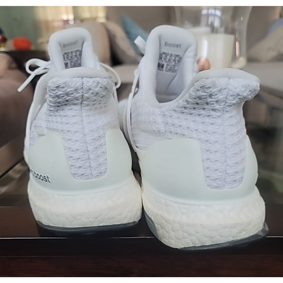 adidas Men's UltraBoost 4.0 DNA Cloud Triple White Sz 14 Running Sneakers - Picture 7 of 14